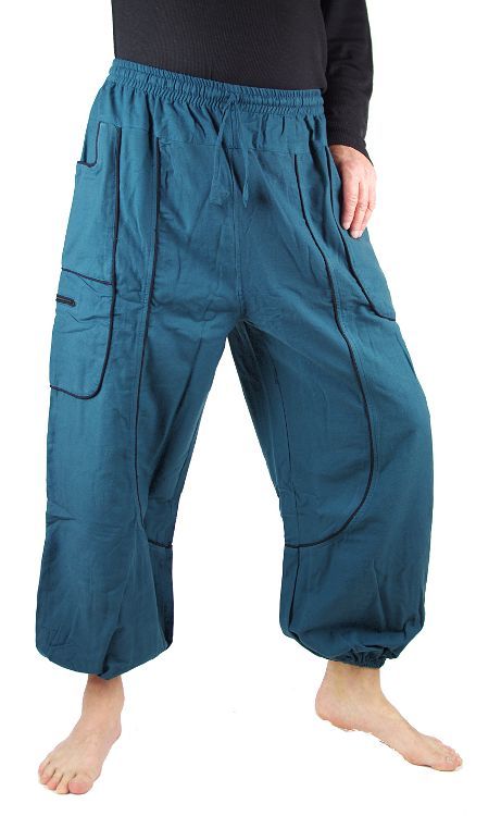 Pánské bavlněné kalhoty SAHEL z Nepálu NT0053 29 001 KENAVI