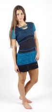 Dámské šaty ADELLE modré, bavlna Nepál NT0048-48-001 | Velikost M, Velikost L