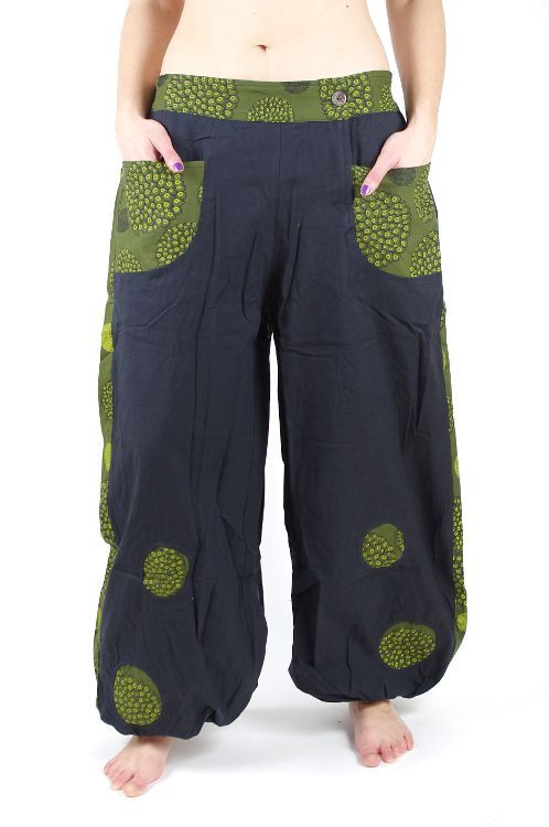 Kalhoty JAIPUR, bavlna, Nepál - rozšířené nohavice NT0053 21 012 KENAVI