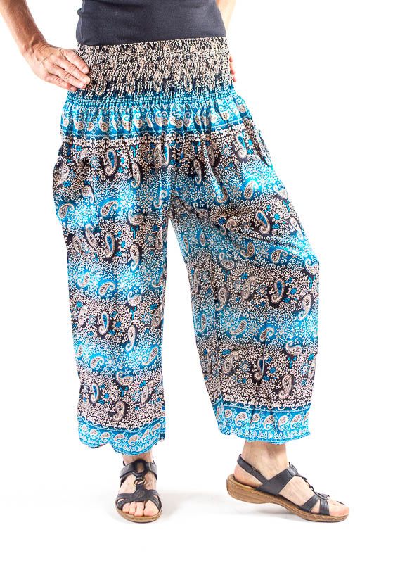 Turecké kalhoty sultánky FLOW viskóza Thajsko TT0043-01-012