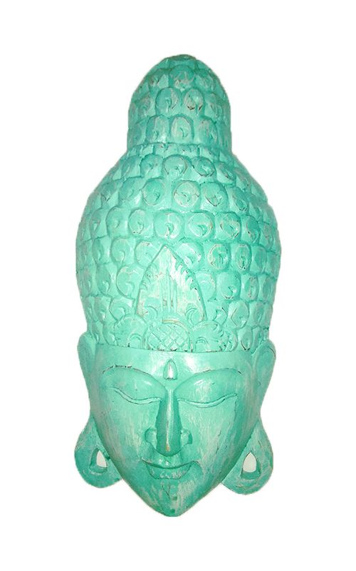 Maska Buddha - nástěnná bytová dekorace, dřevořezba Indonésie ID1605801-A