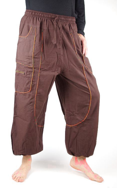 Pánské bavlněné kalhoty SAHEL z Nepálu NT0053 29 004 KENAVI