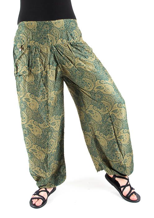 Kalhoty turecké harémové ORIGIN (BLEACH PRINT) TT0043 206