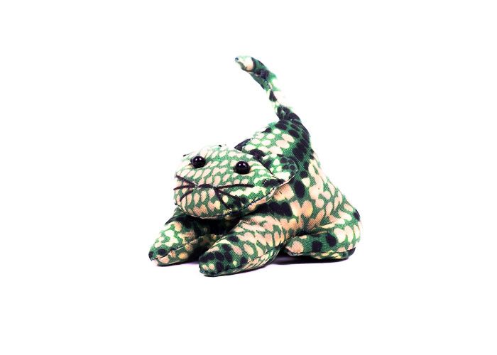 Pískové zvířátko textilní kočička handmade TD0001 014
