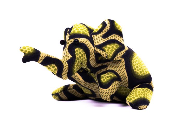 Pískové zvířátko textilní slon handmade TD0003 019