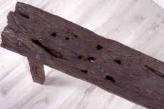 Rustikální stolička (lavička) z recyklovaného dřeva - ID1607804