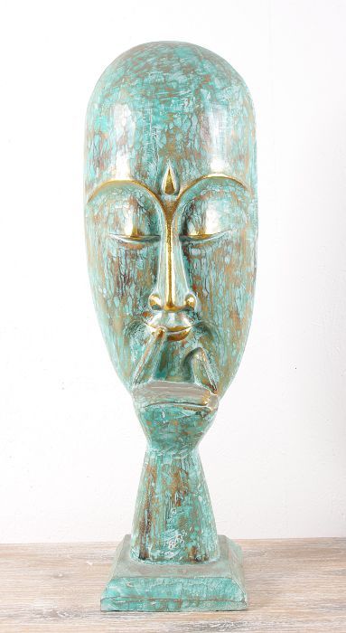 Socha - maska obličej 99 cm - bytová dekorace, dřevořezba Indonésie - ID1602502
