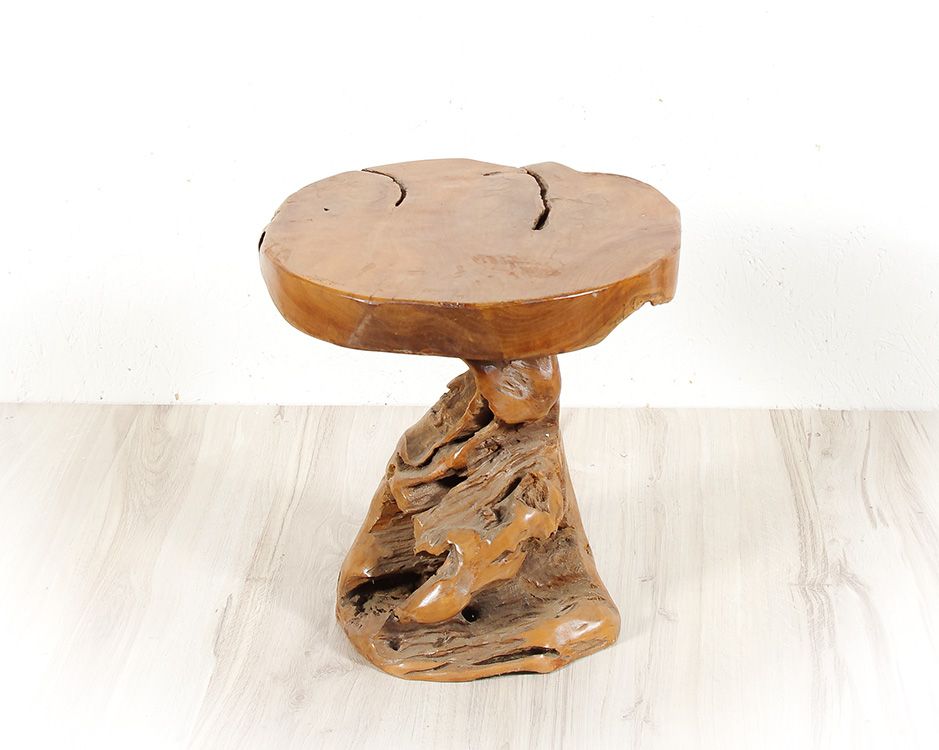 Stolička MUSHROOM teakové dřevo - ID1600401-02