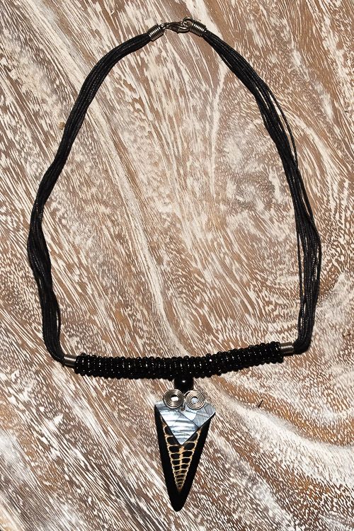 Náhrdelník perličkový s přívěškem - IS0001-036