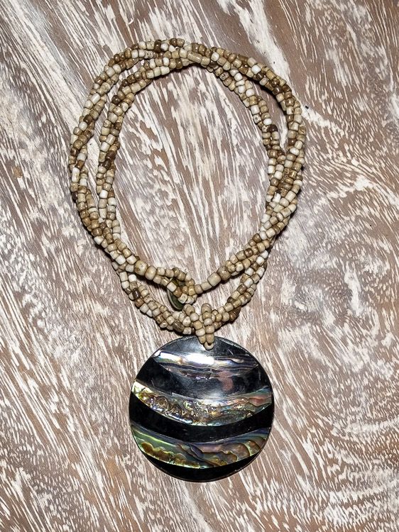 Náhrdelník perličkový s přívěškem - IS0001-051