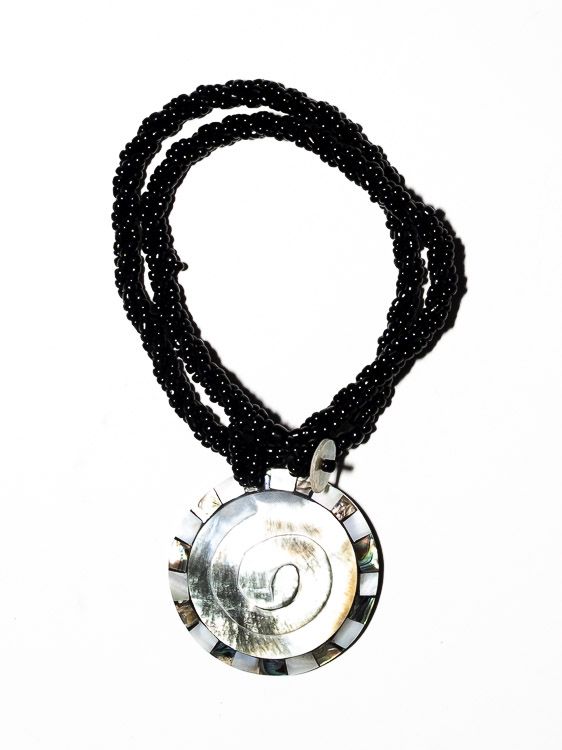 Náhrdelník perličkový s přívěškem - IS0001-074