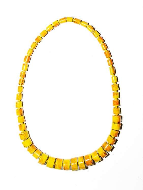 Dřevěný náhrdelník TWO TONES - IS0042-02-030
