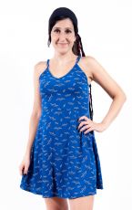 Dámské krátké letní šaty  "A" s kapsami - TT0023-01-007