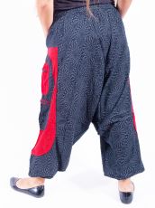 UNISEX turecké kalhoty RAMA PRINT z Nepálu z lehčího materiálu - NT0053-28B-013 KENAVI