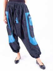 UNISEX turecké kalhoty RAMA PRINT z Nepálu z lehčího materiálu - NT0053-28B-014