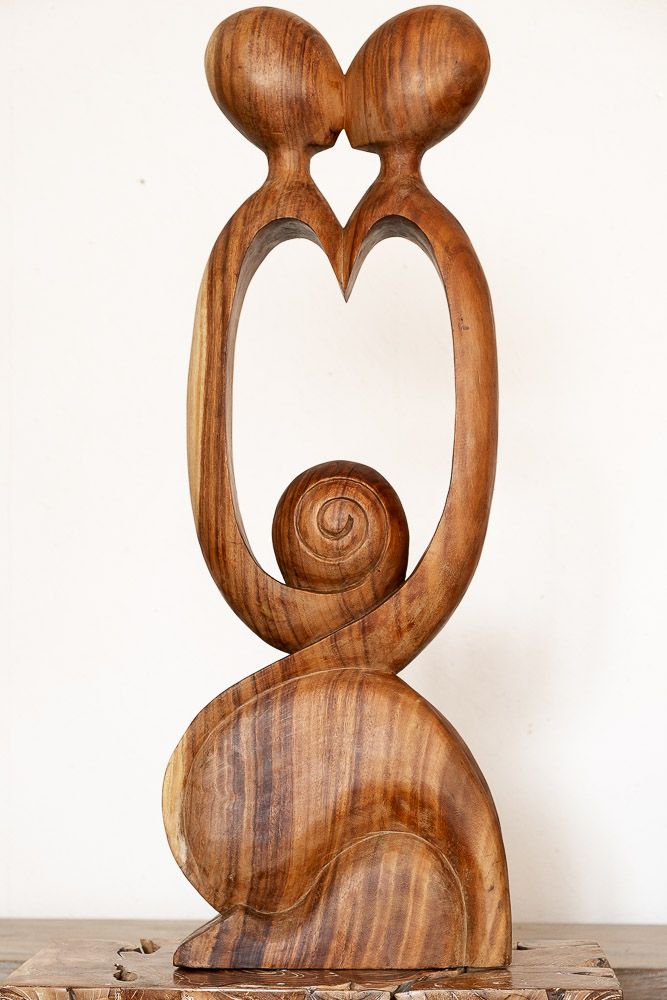 Socha ŽENA abstrakt, dekorace 100 cm, dřevo Indonésie - -ID1601302