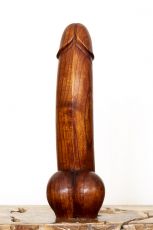 Soška Lingam - abstrakt 50 cm dřevo suar - ID1709710