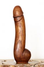 Soška Lingam - abstrakt 50 cm dřevo suar - ID1709710