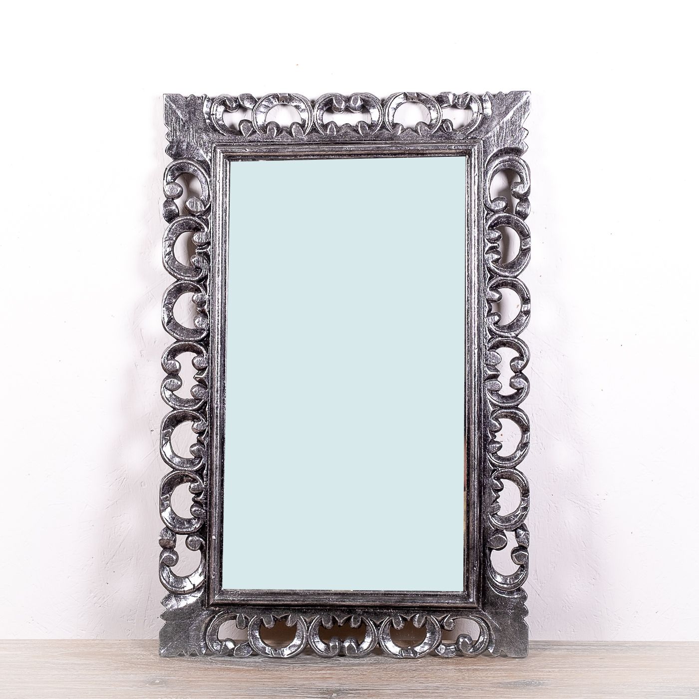 Zrcadlo s rámem z masivního 88 x 57 cm - ID1600901