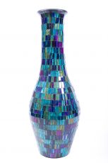 Keramická váza se skleněnou mozaikou  78 cm ID1701220