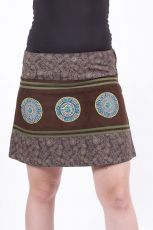 Krátká sukně KARA, manchester Nepál - NT0101-20-001 KENAVI