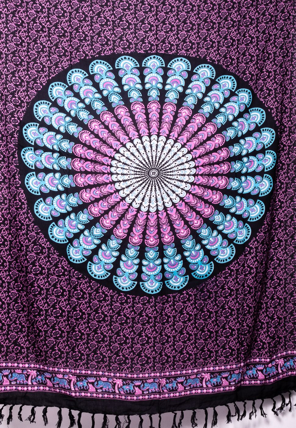 Sarong - plážový šátek (pareo) - viskóza block print Indonésie IT0001-01-291