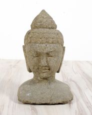 Buddha - hlava - busta sopečný kámen 31 cm - ID17300004