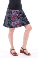 Dámská letní krátká sukně PLAZA, bavlna Nepál  NT0101  14  016 | Velikost S/M, Velikost L/XL