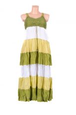 Dlouhé letní dámské šaty s úpletem nahoře - TT0125-006
