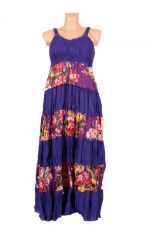 Dlouhé letní dámské šaty s úpletem nahoře - TT0125-011
