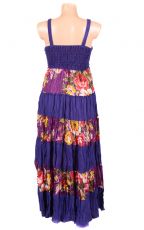 Dlouhé letní dámské šaty s úpletem nahoře - TT0125-011