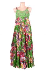 Dlouhé letní dámské šaty s úpletem nahoře - TT0125-012
