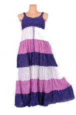 Dlouhé letní dámské šaty s úpletem nahoře  TT0125-002