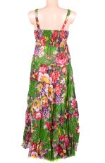 Dlouhé letní dámské šaty s úpletem nahoře - TT0125-012