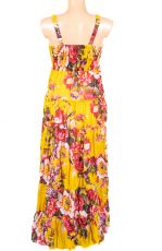 Dlouhé letní dámské šaty s úpletem nahoře - TT0125-013