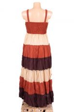 Dlouhé letní dámské šaty s úpletem nahoře - TT0125-005