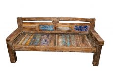 Masivní originální lavice z recyklovaného dřeva UBUD 2  - Indonésie - ID1700002
