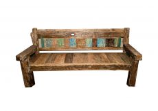 Masivní originální lavice z recyklovaného dřeva UBUD 4  - Indonésie - ID1700004