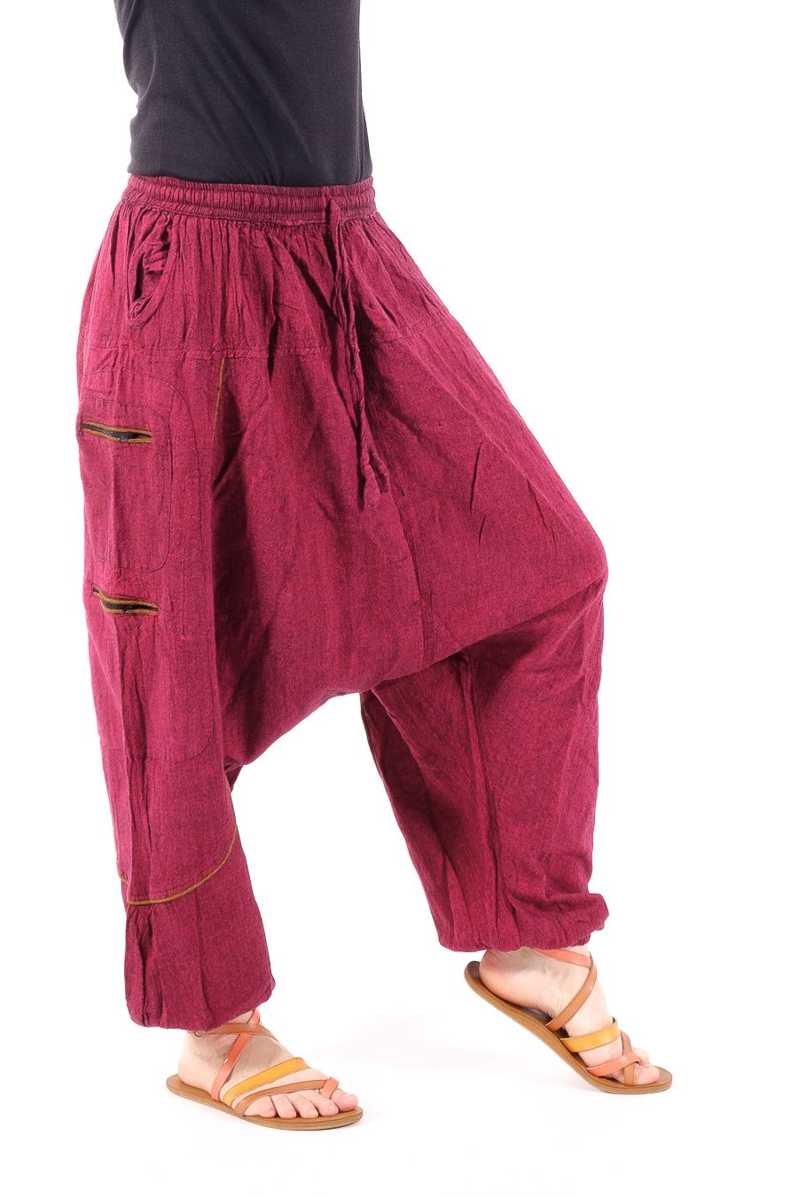 UNISEX turecké kalhoty RAMA z Nepálu z lehčího materiálu - NT0053-28B-019 KENAVI