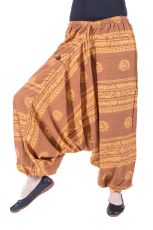 Kalhoty turecké harémové ORIGIN ROUGH UNI bavlna Thajsko TT0043-02-016