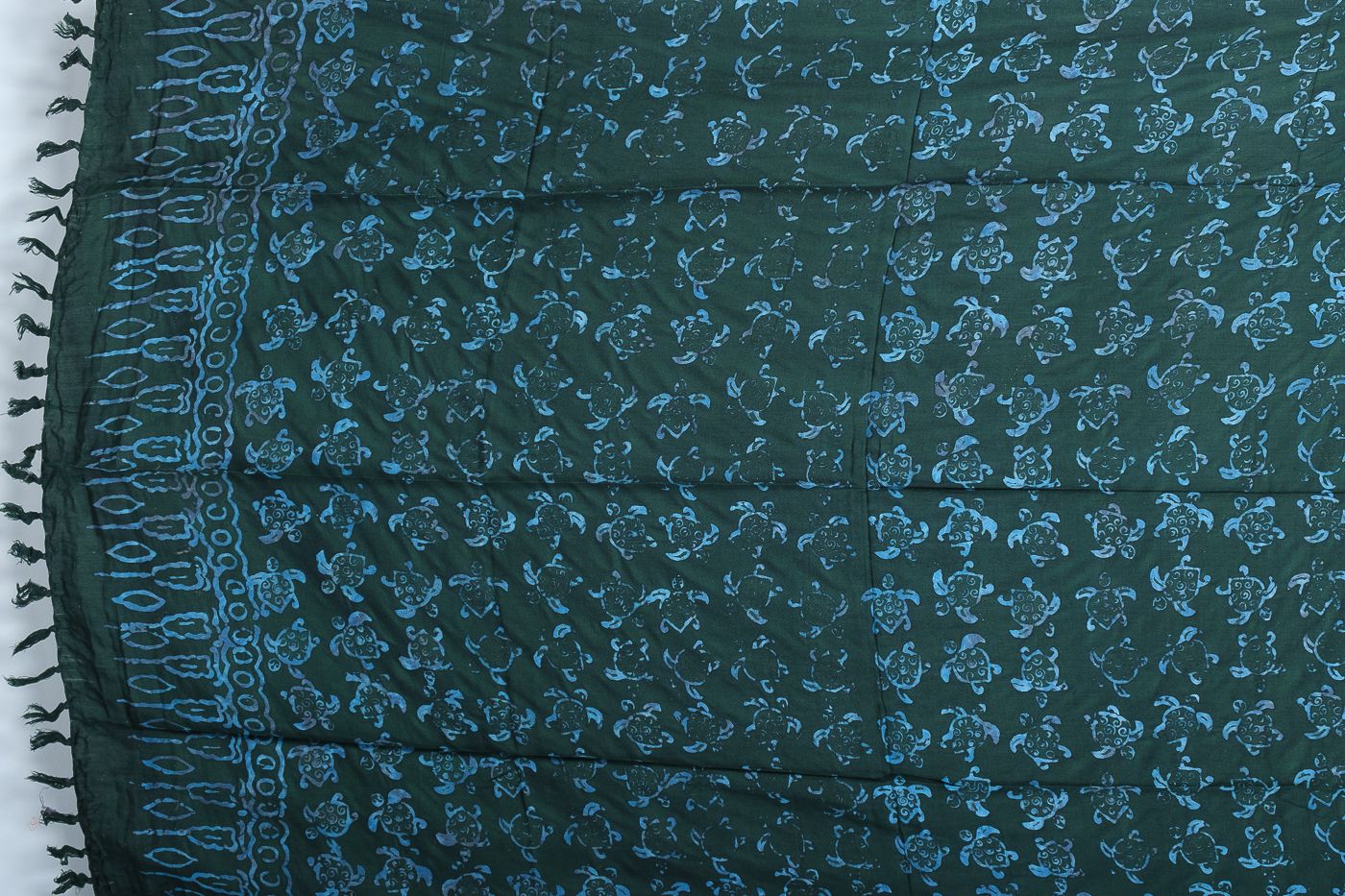 Sarong - plážový šátek (pareo) - viskóza block print Indonésie IT0001-01-345