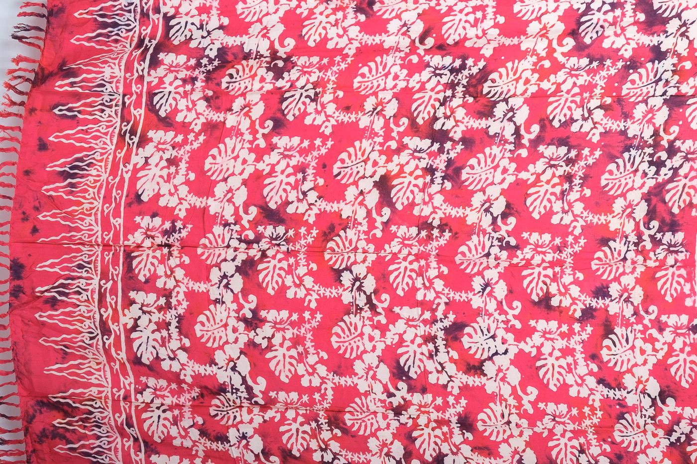 Sarong - plážový šátek (pareo) - viskóza block print Indonésie IT0001-01-349