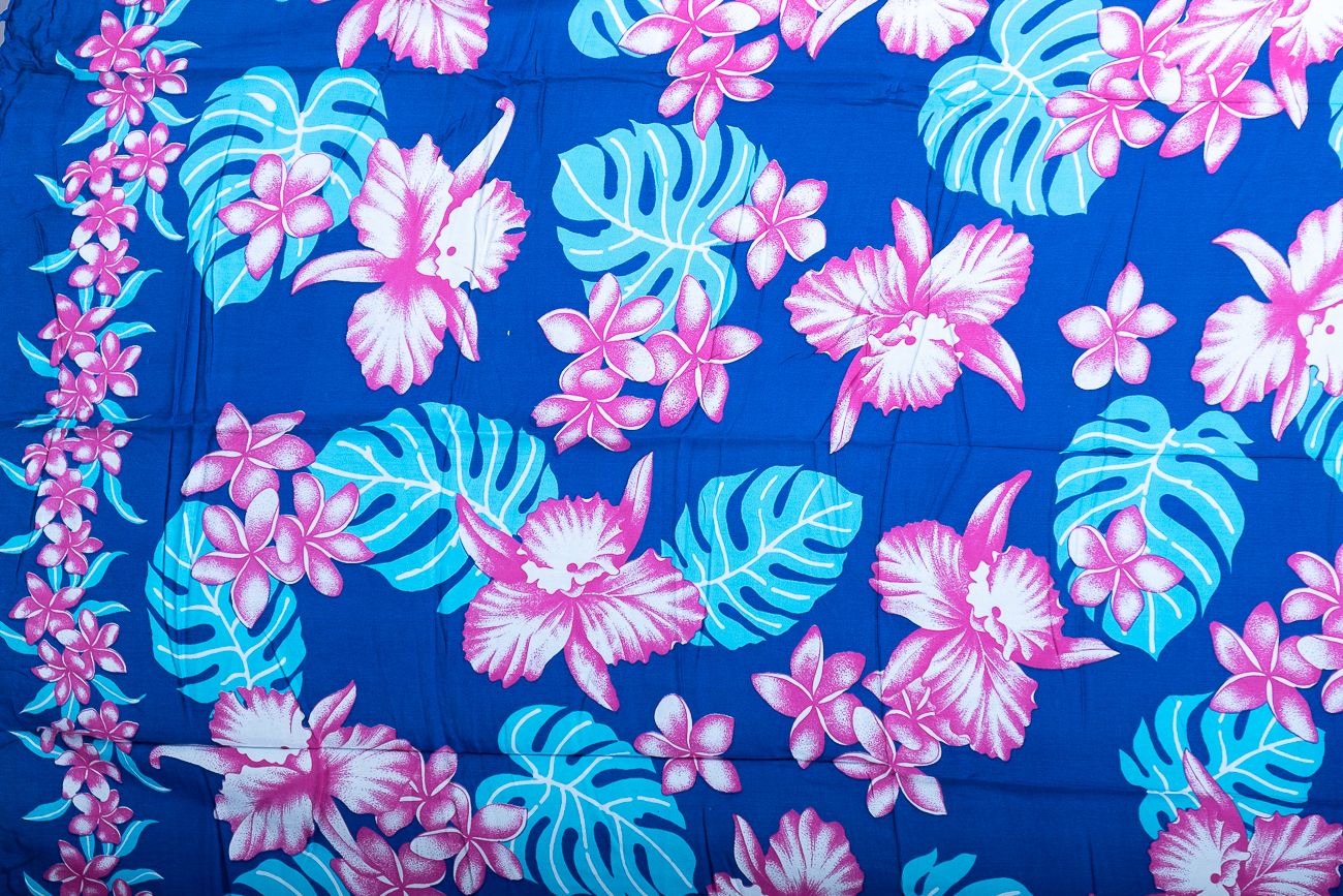 Sarong - plážový šátek (pareo) - viskóza block print Indonésie IT0001-01-254