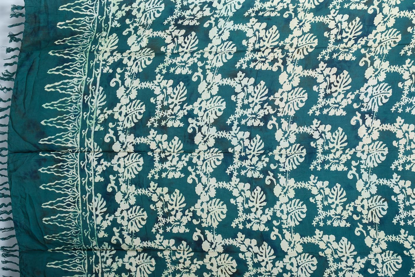 Sarong - plážový šátek (pareo) - viskóza block print Indonésie IT0001-01-350