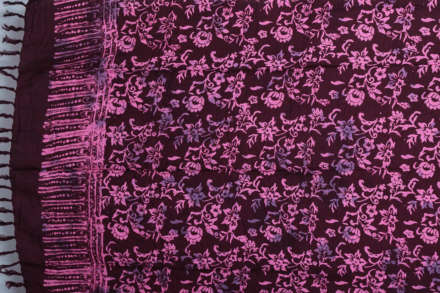 Sarong - plážový šátek (pareo) - viskóza block print Indonésie IT0001-01-351