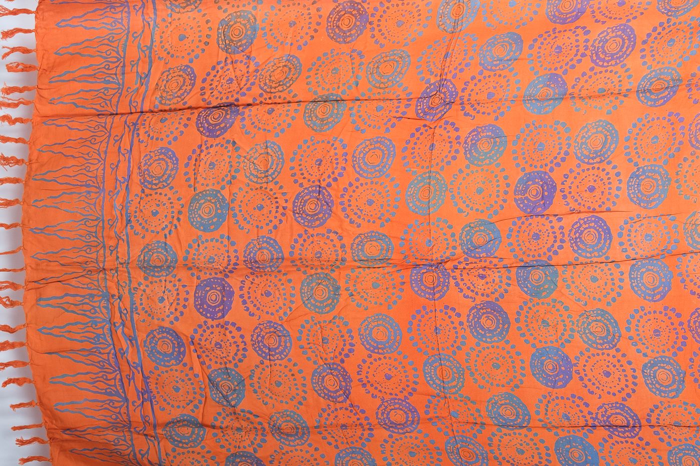 Sarong - plážový šátek (pareo) - viskóza block print Indonésie IT0001-01-352