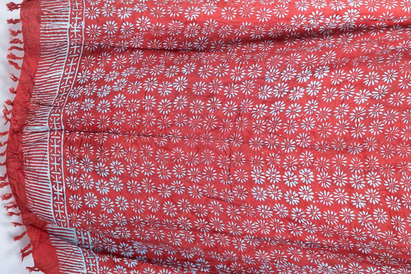Sarong - plážový šátek (pareo) - viskóza block print Indonésie IT0001-01-360