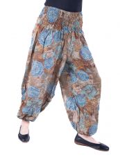Turecké kalhoty sultánky FLOW COTTON bavlna Thajsko  TT0043-10-001