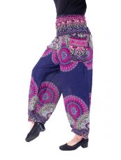 Turecké kalhoty sultánky FLOW viskóza Thajsko  TT0043-01-097