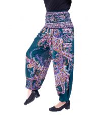 Turecké kalhoty sultánky FLOW viskóza Thajsko  TT0043-01-098